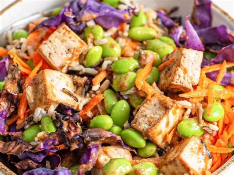 Tofu Edamame Buddha Bowls Recipe Samsung Food