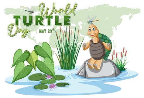 Premium Vector Celebrating World Turtle Day Illustration