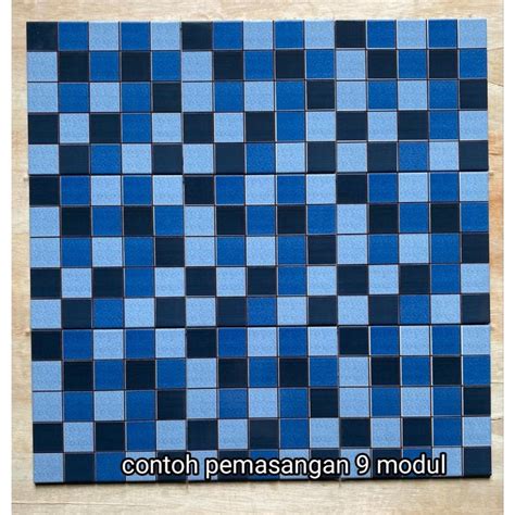 Jual Mosaik Lantai Keramik Precut Nat Palsu Ukuran X Untuk Kolam