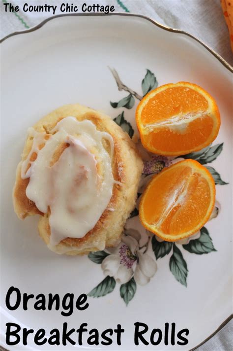 Orange Breakfast Rolls Recipe - The Country Chic Cottage