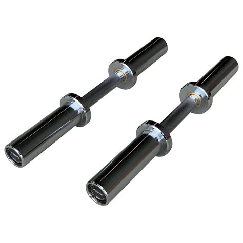 Olympic Dumbbell Handles With Bushings Pair Verve Fitness