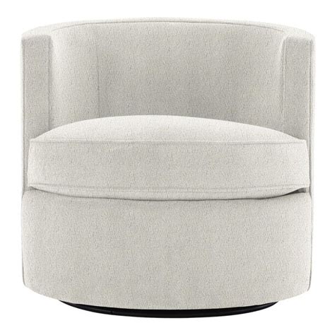 Bernhardt X Chairish Fleur Swivel Chair White Boucle In 2022 Swivel