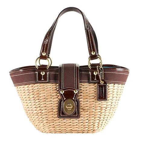 Coach Straw Basket Tote