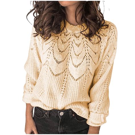 Yeahitch Fall Sweaters For Women Trendy Pullover Clearance Sweaters 5x