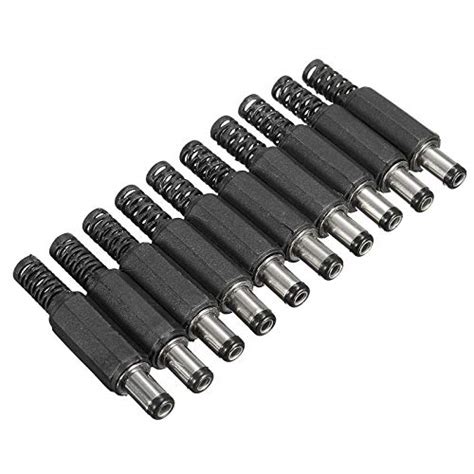 Buy Buyme 10Pcs 5 5X2 1Mm Male Solder Dc Power Barrel Tip Plug Jack