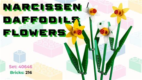 Botanical Collection 40646 Narcissen Daffodils Daffodils Lego