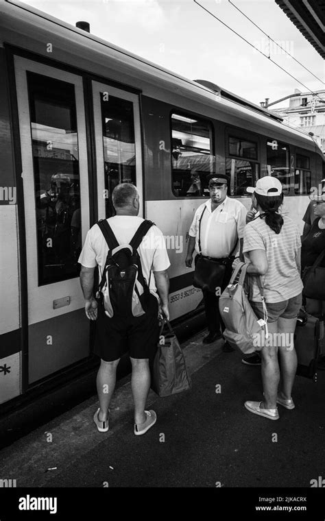 Train At Bucharest North Railway Station Gara De Nord Bucharest