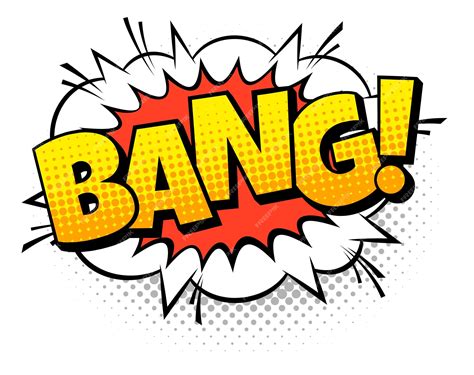 Premium Vector | Bang sound effect in vintage comic style pop art ...