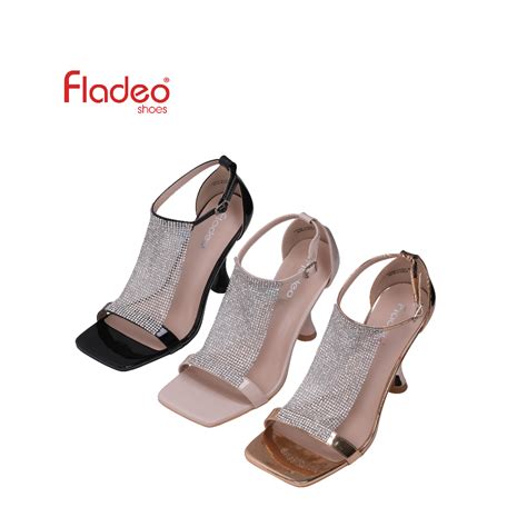 Jual Fladeo F Ldh Lu Sandal Hak Wanita Mules Heels Shoes