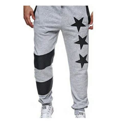 Grey And Black Cotton Mens Stylish Track Pant At Rs 170piece In