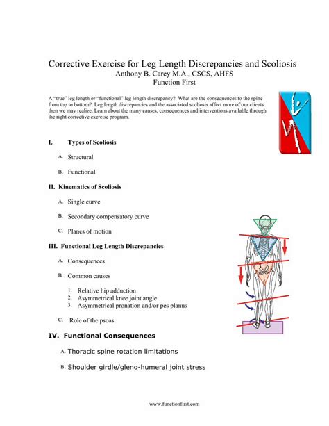 PDF Corrective Exercise For Leg Length Discrepancies Exercise For