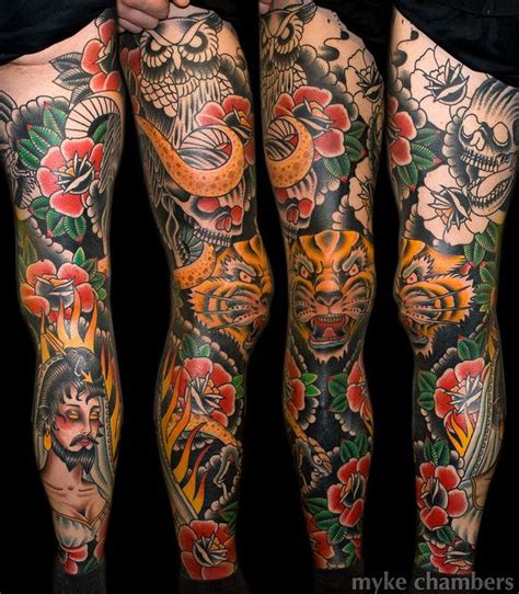 22 ideias bacanas de tatuagens Sleeve para as pernas Marte é para os