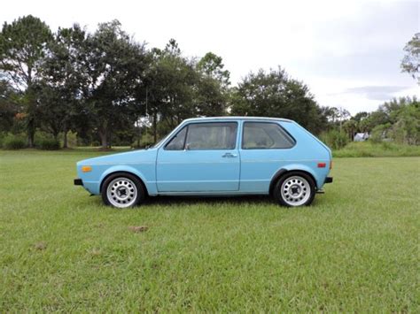 1977 Volkswagen Rabbit 24v VR6 Miami Blue For Sale