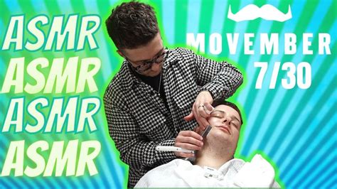 😴highly Relaxing😌 Asmr Hot Towel London 💈 Barber Shop Shave Movember