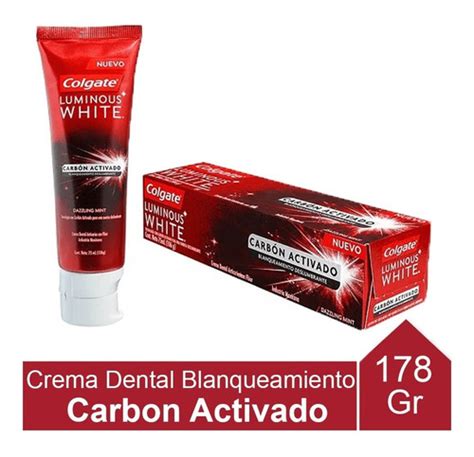 Pasta Dental Luminous White Carbon Activado Colgate Gr Cuotas Sin