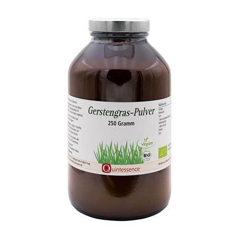 Gerstengras Pulver Von Quintessence G Shop Apotheke