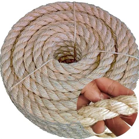 Corda De Sisal 20mm 5 Mts Reforçada Decoração Artesanato Mercadolivre