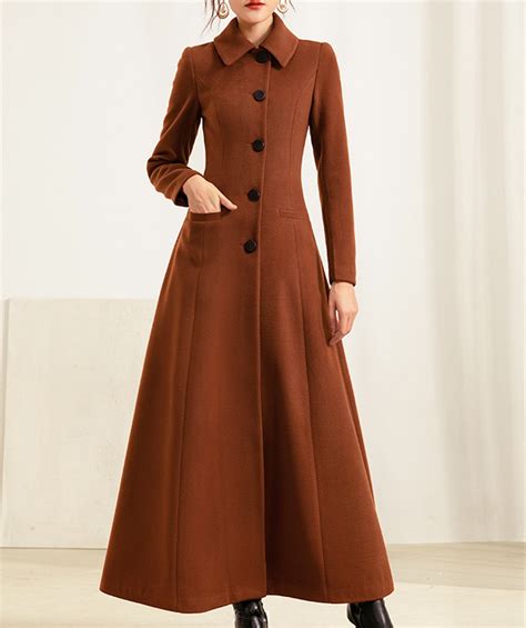 Women Long Full Length Wool Jacketlong Cozy Coatplus Size Etsy