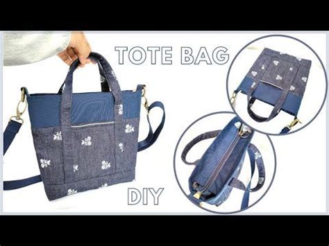 How To Sew A Simple Denim Tote Bag How To Make Denim Crossbody Bag