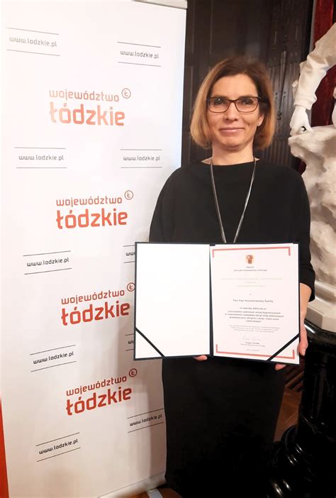 Dr Ewa Nowakowska Świrta laureatką Nagrody Marszałka Województwa Łódzkiego