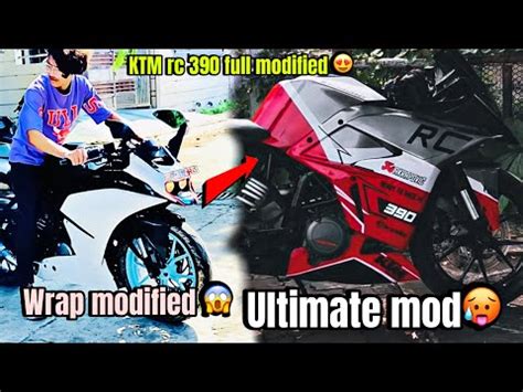 KTM RC 390 MODIFIED Wrapped Modification Loudest Exhaust Sound