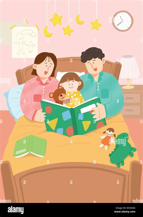 illustration of happy family having good time together 004 Stock Vector ...