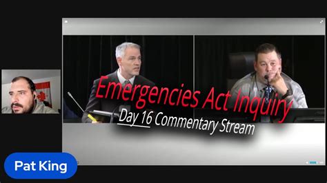 Emergencies Act Inquiry Day 16 Commentary Stream Part 12 Youtube