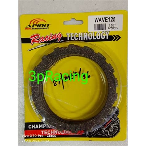 Wave Wave Clutch Disc Clutch Plate Set Pcs Apido Shopee Malaysia