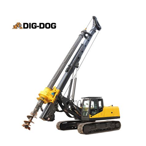 Construction Hydraulic Auger Rotary Drilling Rig With Crawler Chassis