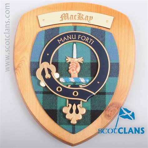 MacKay Clan Crest Plaque – Tartan Shop