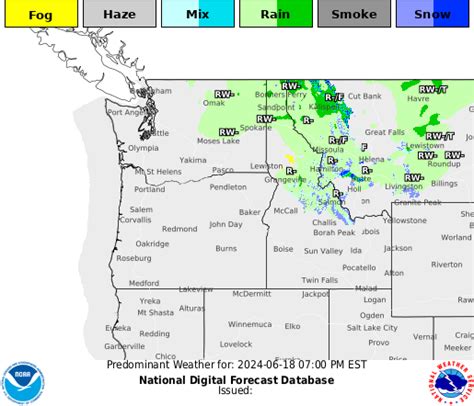 NOAA Graphical Forecast for Pacific Northwest