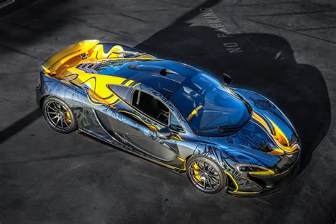 This Black Chrome McLaren PRAB1 P1 Wrap is a Tattooed Masterpiece