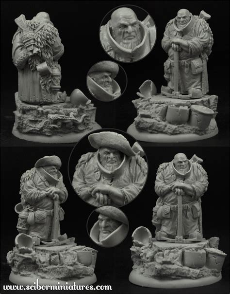 Dwarf Miner 54mm From Scibor Planetfigure Miniatures