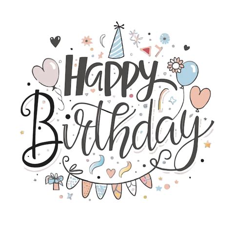 Premium Vector Happy Birthday Greeting Card Vector Illustration