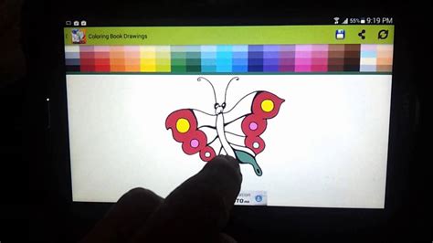 Coloring Book Drawings App Tablet Demo Youtube