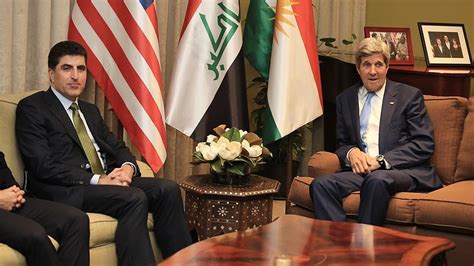 IKBY Başbakanı Barzani Kerry ile Bağdat ta bir araya geldi