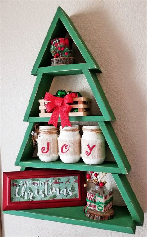 Learn How To Make A Beautiful Christmas Tree Shelf