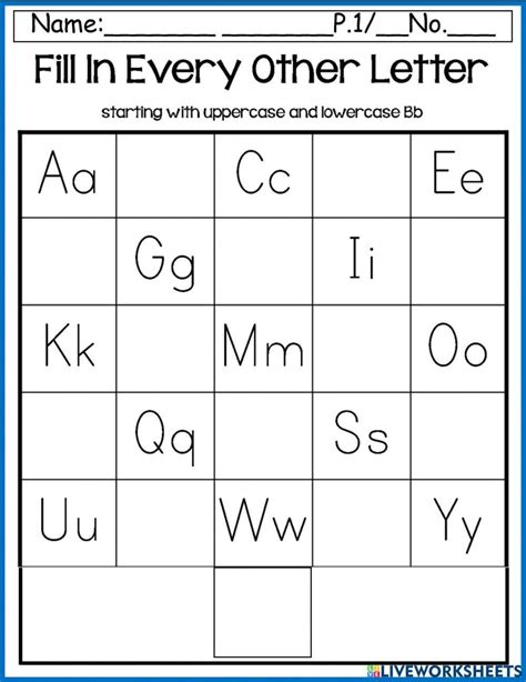 Missing Letter Worksheets for Students - Worksheets Library