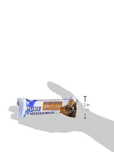 Pure Protein 18bars 6 Choc Peanut Butter 6 Choc Deluxe 6 Chewy Choc Chip {imported From