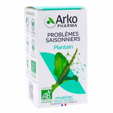 Arkopharma Arkog Lules Plantain Bio G Lules Parapharmacie Prado