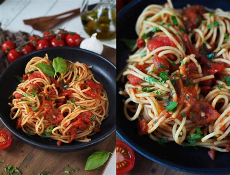 5 Zutaten Knoblauch Tomaten Pasta Wiewowasistgut