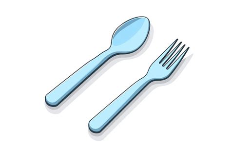 Premium Vector | Vector of icons of a fork and a knife on a white ...