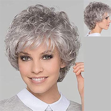 Pixie Cut Layered Short Dark Brown Mixed Blonde Wigs With Bangs For