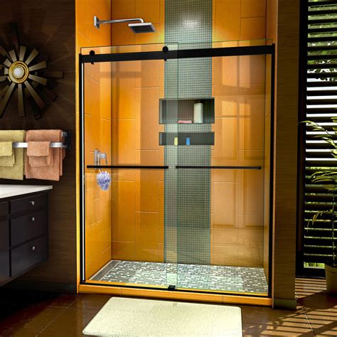 Dreamline • Dreamline Shdr61607620 09 Enigma Xo 56 60 W X 76 H Frameless Clear Glass Sliding