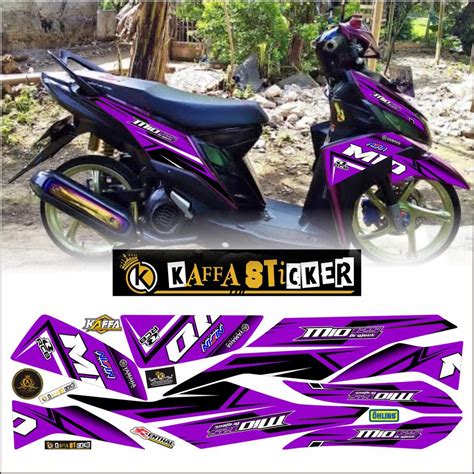 Jual Cod Stiker Motor Stiker Mio M Z Decal Striping Mio M Z Premium