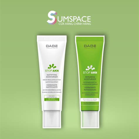 Kem Dưỡng BABE Stop AKN Mattifying Repairing Moisturiser Cho Da Mụn
