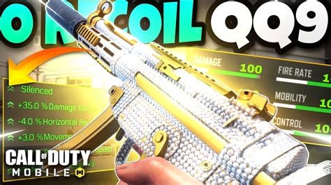 Zero Recoil Qq9 Gunsmithattachments Best Qq9 Loadout Codm Youtube