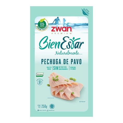 Pechuga De Pavo Zwan Premium Bienestar 250 G Walmart