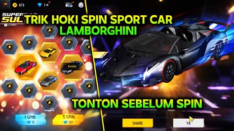 TRIK HOKI SPIN SUPERCAR SULTAN LAMBORGHINI TERBARU FF YouTube