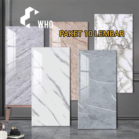 Jual PAKET 10 LEMBAR Wallpaperfoam Marmer Dinding Vinyl Marble 30 X